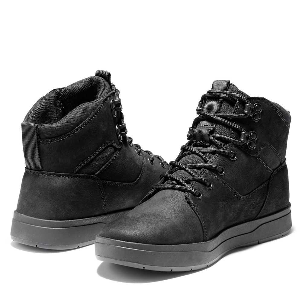 Botas de Seguridad Timberland Hombre Davis Square Negras - Chile DPT-519037